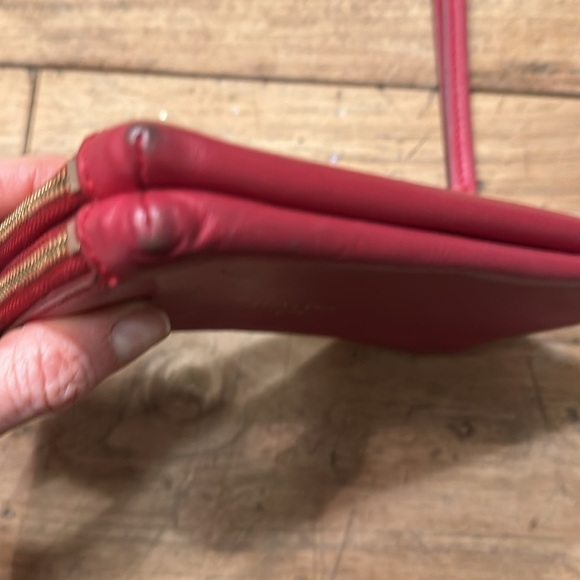 Vintage Coach Red Leather Wristlet – Genuine Leather, 6.5" x 4" – Preppy Classic - Picture 6 of 12